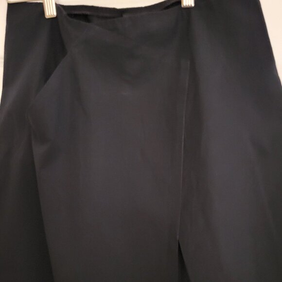 DKNY Women's Cotton midi A-line Skirt / Black / US 2 - Picture 6 of 15